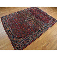 Load image into Gallery viewer, 8&#39;5&quot;x11&#39;3&quot; Pompeian Red, Hand Knotted Antique Persian Hamadan, Full Pile, Clean and Soft, Distinct Abrash, Soft and Velvety Wool, Excellent Condition, Not Worn Down, Oriental Rug FWR468978