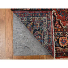 Load image into Gallery viewer, 8&#39;5&quot;x11&#39;3&quot; Pompeian Red, Hand Knotted Antique Persian Hamadan, Full Pile, Clean and Soft, Distinct Abrash, Soft and Velvety Wool, Excellent Condition, Not Worn Down, Oriental Rug FWR468978