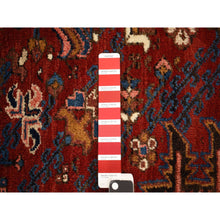 Load image into Gallery viewer, 10&#39;9&quot;x22&#39;5&quot; Claret Red, Semi Antique Persian Heriz, Full Pile, Clean And In Excellent Condition, Rare Long And Narrow Gallery Size, Thick And Plush, 100% Wool Hand Knotted, Oriental Rug FWR469032