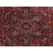 Load image into Gallery viewer, 10&#39;9&quot;x22&#39;5&quot; Claret Red, Semi Antique Persian Heriz, Full Pile, Clean And In Excellent Condition, Rare Long And Narrow Gallery Size, Thick And Plush, 100% Wool Hand Knotted, Oriental Rug FWR469032