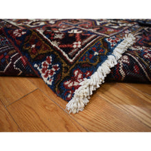 Load image into Gallery viewer, 10&#39;9&quot;x22&#39;5&quot; Claret Red, Semi Antique Persian Heriz, Full Pile, Clean And In Excellent Condition, Rare Long And Narrow Gallery Size, Thick And Plush, 100% Wool Hand Knotted, Oriental Rug FWR469032