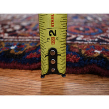 Load image into Gallery viewer, 10&#39;9&quot;x22&#39;5&quot; Claret Red, Semi Antique Persian Heriz, Full Pile, Clean And In Excellent Condition, Rare Long And Narrow Gallery Size, Thick And Plush, 100% Wool Hand Knotted, Oriental Rug FWR469032