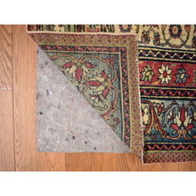 Load image into Gallery viewer, 11&#39;1&quot;x15&#39;4&quot; Velvet Red With Multiple Borders, Antique Persian Lavar Kerman Medallion Design, 100% Wool Full Pile, Clean And Soft, Sides And Ends Professionally Secured, Hand Knotted, Oriental Rug FWR469044