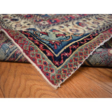 Load image into Gallery viewer, 11&#39;1&quot;x15&#39;4&quot; Velvet Red With Multiple Borders, Antique Persian Lavar Kerman Medallion Design, 100% Wool Full Pile, Clean And Soft, Sides And Ends Professionally Secured, Hand Knotted, Oriental Rug FWR469044