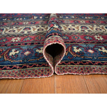 Load image into Gallery viewer, 11&#39;1&quot;x15&#39;4&quot; Velvet Red With Multiple Borders, Antique Persian Lavar Kerman Medallion Design, 100% Wool Full Pile, Clean And Soft, Sides And Ends Professionally Secured, Hand Knotted, Oriental Rug FWR469044