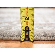 Load image into Gallery viewer, 9'1"x11'10" Southern Vine Brown, Wool &amp; Silk, Hand Knotted, Broken And Erased Persian Flower Blossom Design, Oriental Rug FWR469056