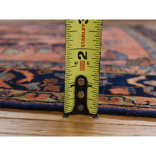 Load image into Gallery viewer, 4&#39;2&quot;x6&#39;4&quot; Orange Rust, Antique Persian Sarouk Mohajoren In Good Condition, 100% Wool, Hand Knotted, Clean With Soft Pile Oriental Rug FWR469098
