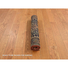 Load image into Gallery viewer, 2&#39;x3&#39; Faded Gold, Antique Persian Mohojaran Sarouk Mat In Good Condition, Hand Knotted, Clean And Soft, Natural Wool, Even Wear, Oriental Rug FWR469146