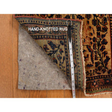 Load image into Gallery viewer, 2&#39;x3&#39; Faded Gold, Antique Persian Mohojaran Sarouk Mat In Good Condition, Hand Knotted, Clean And Soft, Natural Wool, Even Wear, Oriental Rug FWR469146