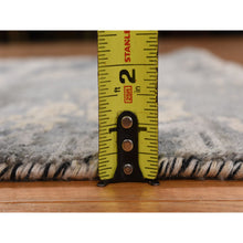 Load image into Gallery viewer, 3&#39;3&quot;x5&#39; Swarovski Gray, Hand Knotted Wool and Silk, Modern Abstract Design, Denser Weave, Oriental Rug FWR469308