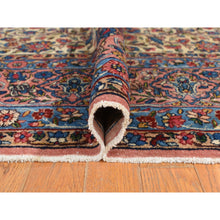 Load image into Gallery viewer, 8&#39;9&quot;x11&#39;5&quot; Lemon Chiffon Yellow, Antique Persian Kerman In Good Condition, All Over Flower Design, Even Wear, Sides And Ends Professionally Secured, Clean, 100% Wool, Hand Knotted, Oriental Rug FWR469368