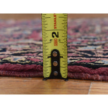 Load image into Gallery viewer, 2&#39;7&quot;x13&#39;4&quot; Cardinal Purple, Antique Persian Sarouk In Good Condition, 100% Wool, Hand Knotted, Full Pile, Clean, Sides And Ends Professionally Secured, Runner, Oriental Rug FWR469386