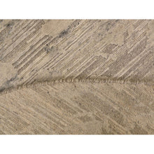 Load image into Gallery viewer, 8&#39;1&quot;x8&#39;1&quot; Thunder Gray, Hand Spun, Undyed Natural Wool, Modern, Hand Knotted, Round, Oriental Rug FWR469422