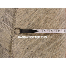 Load image into Gallery viewer, 8&#39;1&quot;x8&#39;1&quot; Thunder Gray, Hand Spun, Undyed Natural Wool, Modern, Hand Knotted, Round, Oriental Rug FWR469422