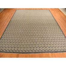 Load image into Gallery viewer, 11&#39;8&quot;x15&#39; Carbon Gray, All Over Paisley Design, Turkish Knot Oushak, Pure Wool, Hand Knotted, Oversized Oriental Rug FWR469572