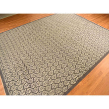Load image into Gallery viewer, 11&#39;8&quot;x15&#39; Carbon Gray, All Over Paisley Design, Turkish Knot Oushak, Pure Wool, Hand Knotted, Oversized Oriental Rug FWR469572