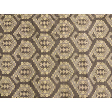 Load image into Gallery viewer, 11&#39;8&quot;x15&#39; Carbon Gray, All Over Paisley Design, Turkish Knot Oushak, Pure Wool, Hand Knotted, Oversized Oriental Rug FWR469572