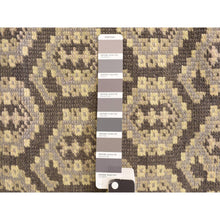 Load image into Gallery viewer, 11&#39;8&quot;x15&#39; Carbon Gray, All Over Paisley Design, Turkish Knot Oushak, Pure Wool, Hand Knotted, Oversized Oriental Rug FWR469572