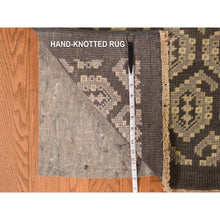 Load image into Gallery viewer, 11&#39;8&quot;x15&#39; Carbon Gray, All Over Paisley Design, Turkish Knot Oushak, Pure Wool, Hand Knotted, Oversized Oriental Rug FWR469572