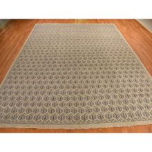 Load image into Gallery viewer, 11&#39;8&quot;x14&#39;9&quot; Dutch White, Turkish Knot Paisley Design, 100% Wool, Hand Knotted, Oversized, Oriental Rug FWR469584