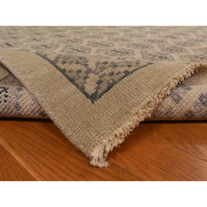 11'8"x14'9" Dutch White, Turkish Knot Paisley Design, 100% Wool, Hand Knotted, Oversized, Oriental Rug FWR469584