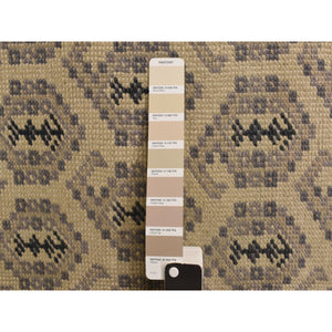 11'8"x14'9" Dutch White, Turkish Knot Paisley Design, 100% Wool, Hand Knotted, Oversized, Oriental Rug FWR469584