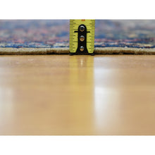 Load image into Gallery viewer, 13&#39;5&quot;x19&#39;8&quot; Alabaster White, Antique Persian Kerman With Poetry And Animal Figurines, Birds And Tigers, Hand Knotted, Pure Wool, Oversized Oriental Rug FWR469590