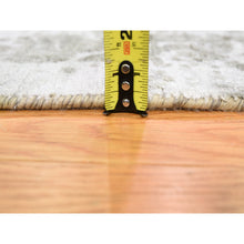 Load image into Gallery viewer, 3&#39;2&quot;x5&#39;1&quot; Cloud Gray, Broken Persian Design, Hand Knotted, Wool And Pure Silk, Oriental Rug FWR469608