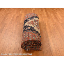 Load image into Gallery viewer, 12&#39;6&quot;x19&#39;6&quot; Dark Coral, Antique Persian Bakshaish With Geometric Anchored Medallion Design, Even Wear, Clean, Good Condition, Sides And Ends Secured, 100% Wool, Hand Knotted, Xl Long And Narrow, Oriental Rug FWR469656