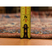 Load image into Gallery viewer, 12&#39;6&quot;x19&#39;6&quot; Dark Coral, Antique Persian Bakshaish With Geometric Anchored Medallion Design, Even Wear, Clean, Good Condition, Sides And Ends Secured, 100% Wool, Hand Knotted, Xl Long And Narrow, Oriental Rug FWR469656