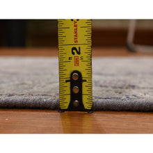 Load image into Gallery viewer, 3&#39;x11&#39;10&quot; Mist Gray, Tulip Flower Design, Pure Silk With Textured Wool, Hand Knotted, Runner, Oriental Rug FWR469692