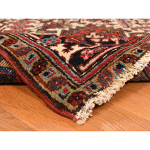 Load image into Gallery viewer, 11&#39;x13&#39; Crimson Red, Semi Antique, Persian Heriz, Full Pile, Clean, Soft And In Very Good Condition, 100% Wool, Hand Knotted, Squarish, Oriental Rug FWR469740