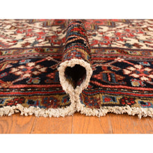 Load image into Gallery viewer, 11&#39;x13&#39; Crimson Red, Semi Antique, Persian Heriz, Full Pile, Clean, Soft And In Very Good Condition, 100% Wool, Hand Knotted, Squarish, Oriental Rug FWR469740