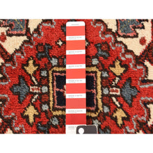 Load image into Gallery viewer, 11&#39;x13&#39; Crimson Red, Semi Antique, Persian Heriz, Full Pile, Clean, Soft And In Very Good Condition, 100% Wool, Hand Knotted, Squarish, Oriental Rug FWR469740