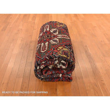 Load image into Gallery viewer, 11&#39;x13&#39; Crimson Red, Semi Antique, Persian Heriz, Full Pile, Clean, Soft And In Very Good Condition, 100% Wool, Hand Knotted, Squarish, Oriental Rug FWR469740