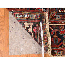 Load image into Gallery viewer, 11&#39;x13&#39; Crimson Red, Semi Antique, Persian Heriz, Full Pile, Clean, Soft And In Very Good Condition, 100% Wool, Hand Knotted, Squarish, Oriental Rug FWR469740
