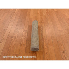 Load image into Gallery viewer, 2&#39;x3&#39; Cashmere Brown, Pure Sari Silk, Hand Knotted, Plain Solid Design, Sample, Strike Off, Mat, Oriental Rug FWR469758