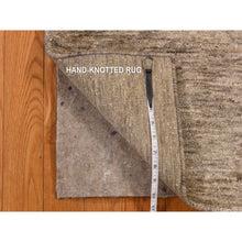 Load image into Gallery viewer, 2&#39;x3&#39; Cashmere Brown, Pure Sari Silk, Hand Knotted, Plain Solid Design, Sample, Strike Off, Mat, Oriental Rug FWR469758