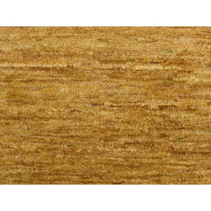 2'x3'1" Copper Brown, Plain Solid Design, Pure Sari Silk, Sample, Strike Off, Hand Knotted, Mat, Oriental Rug FWR469788