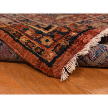 Load image into Gallery viewer, 10&#39;x13&#39;4&quot; Cinnamon Red, Antique Persian Sarouk, Clean, Soft, Sheared Down, Low Pile, 100% Wool, Hand Knotted, Oriental Rug FWR469836