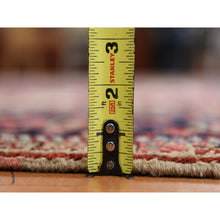 Load image into Gallery viewer, 8&#39;9&quot;x12&#39;3&quot; Scarlet Red, Antique Persian Heriz, Clean, Excellent Condition, Light And Dark Side Highlights, Soft With Sides And Ends Secured, Full Pile, 100% Wool, Hand Knotted Oriental Rug FWR469944