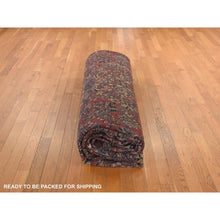 Load image into Gallery viewer, 13&#39;8&quot;x15&#39;10&quot; Cinnamon Red, Antique Persian Sarouk, XL Squarish Size, Clean, Excellent Condition, Light and Dark Side Highlights, Soft with Sides and Ends Secured, 100% Wool, Hand Knotted Oriental Rug FWR469956
