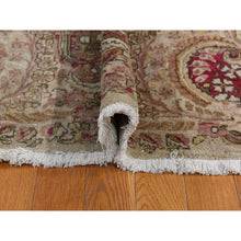 Load image into Gallery viewer, 11&#39;7&quot;x19&#39;3&quot; Bone White, Antique Persian Kerman, Clean, Some Wear, Sides And Ends Secured, 100% Wool, Hand Knotted, Oversized, Oriental Rug FWR469974