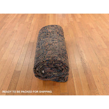 Load image into Gallery viewer, 9&#39;10&quot;x13&#39;7&quot; Coral Salmon, Antique Persian Mohajeren Sarouk, Clean And Soft, Good Restorations, Sides And Ends Secured, 100% Wool, Hand Knotted Oriental Rug FWR469980