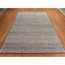 Load image into Gallery viewer, 10&#39;x14&#39; Wine Red, Plain And Natural Design, Oxidized 100% Wool, Hand Knotted, Tone On Tone, Oriental Rug FWR469986