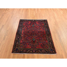 Load image into Gallery viewer, 5&#39;3&quot;x6&#39;7&quot; Crimson Red, Antique Persian Lilihan, Clean and Soft, Even Pile, Sides and Ends Secured, 100% Wool, Hand Knotted Oriental Rug FWR469992