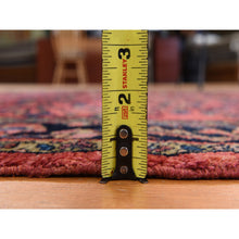 Load image into Gallery viewer, 5&#39;3&quot;x6&#39;7&quot; Crimson Red, Antique Persian Lilihan, Clean and Soft, Even Pile, Sides and Ends Secured, 100% Wool, Hand Knotted Oriental Rug FWR469992