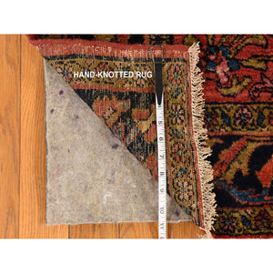 5'3"x7' Scarlet Red, Afghan Khamyab with Geometric Medallions Design, Hand Knotted, 100% Wool, Natural Dyes, Oriental Rug FWR3954