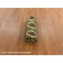 Load image into Gallery viewer, 8&#39;2&quot;x9&#39;6&quot; Peanut Brown, Afghan Kilim With Colorful All Over Geometric Pattern, Pure Wool, Vegetable Dyes, Flat Weave, Hand Woven, Reversible, Oriental Rug FWR470058