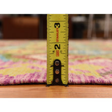 Load image into Gallery viewer, 8&#39;4&quot;x9&#39;10&quot; Pickle Green, 100% Wool, Afghan Kilim With All Over Colorful Geometric Pattern, Natural Dyes, Flat Weave, Hand Woven, Reversible, Oriental Rug FWR470082